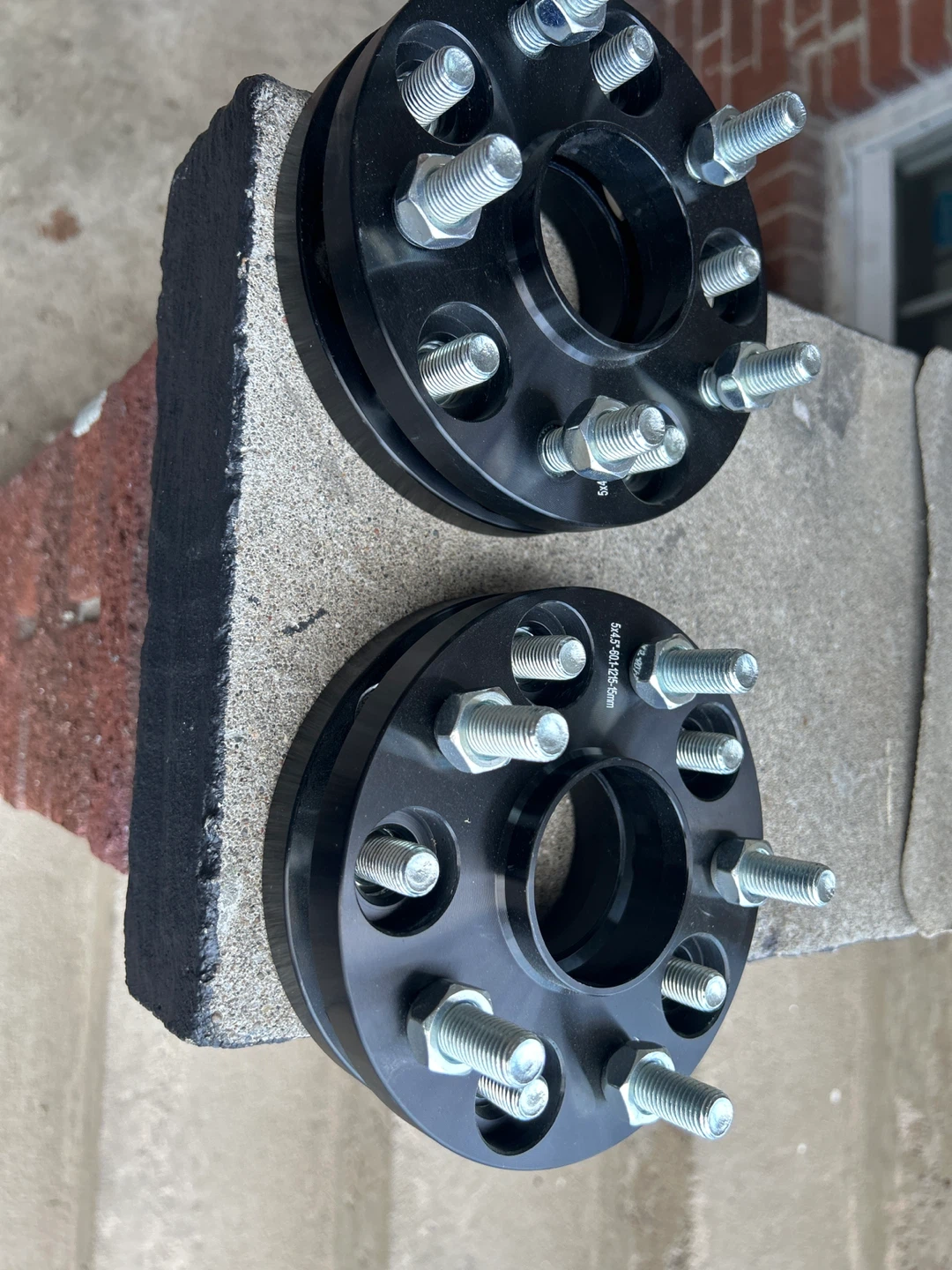 Black Wheel Spacers (5x114.3 to 5x114.3, 15mm)