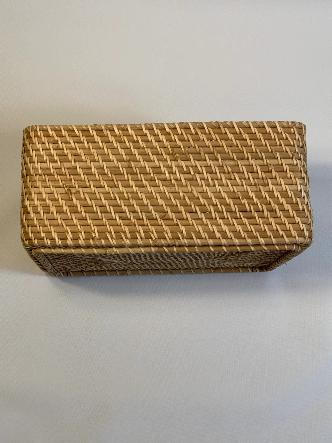 Woven Rattan Rectangular Basket - photo 2