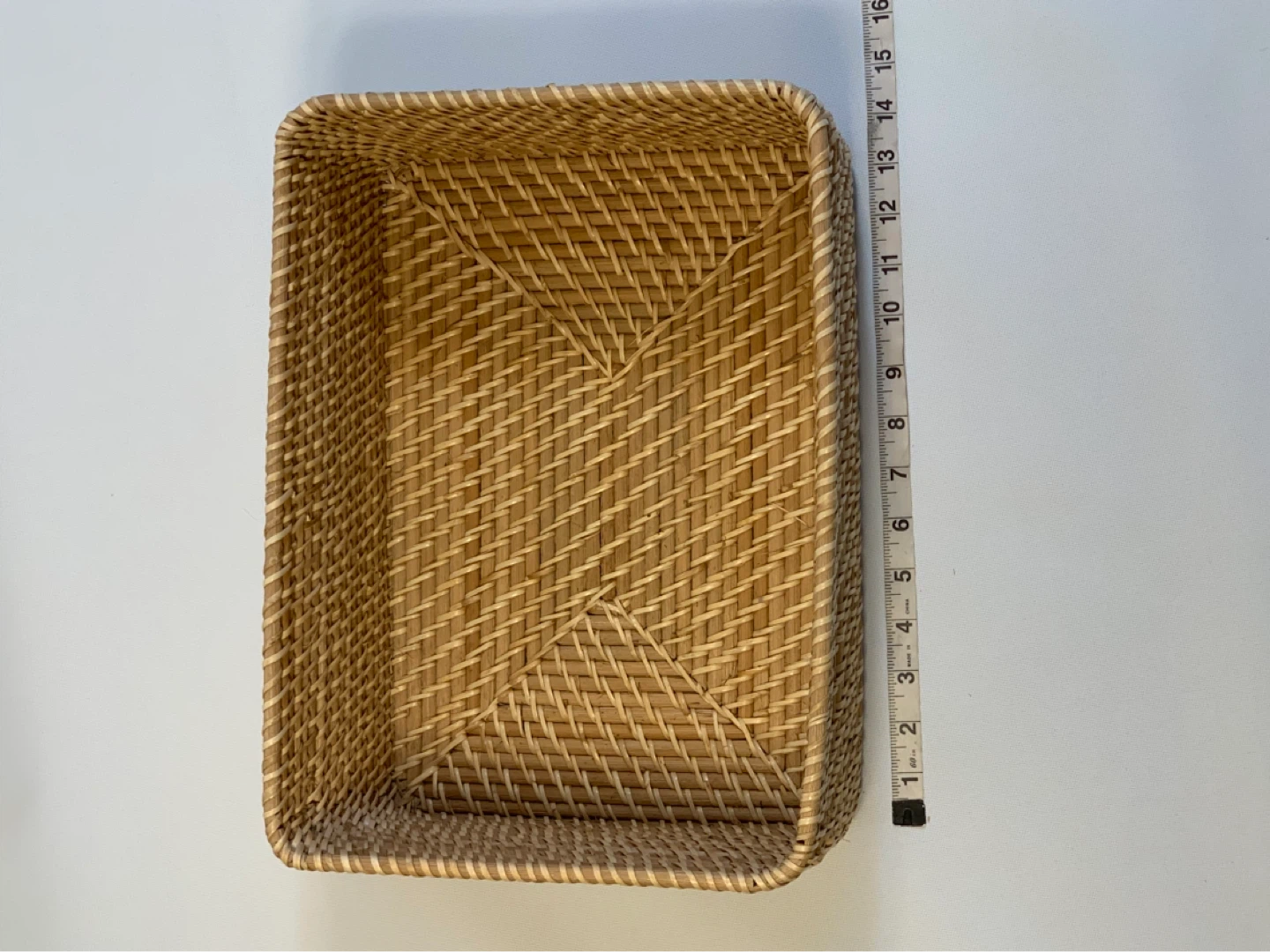 Woven Rattan Rectangular Basket - photo 5