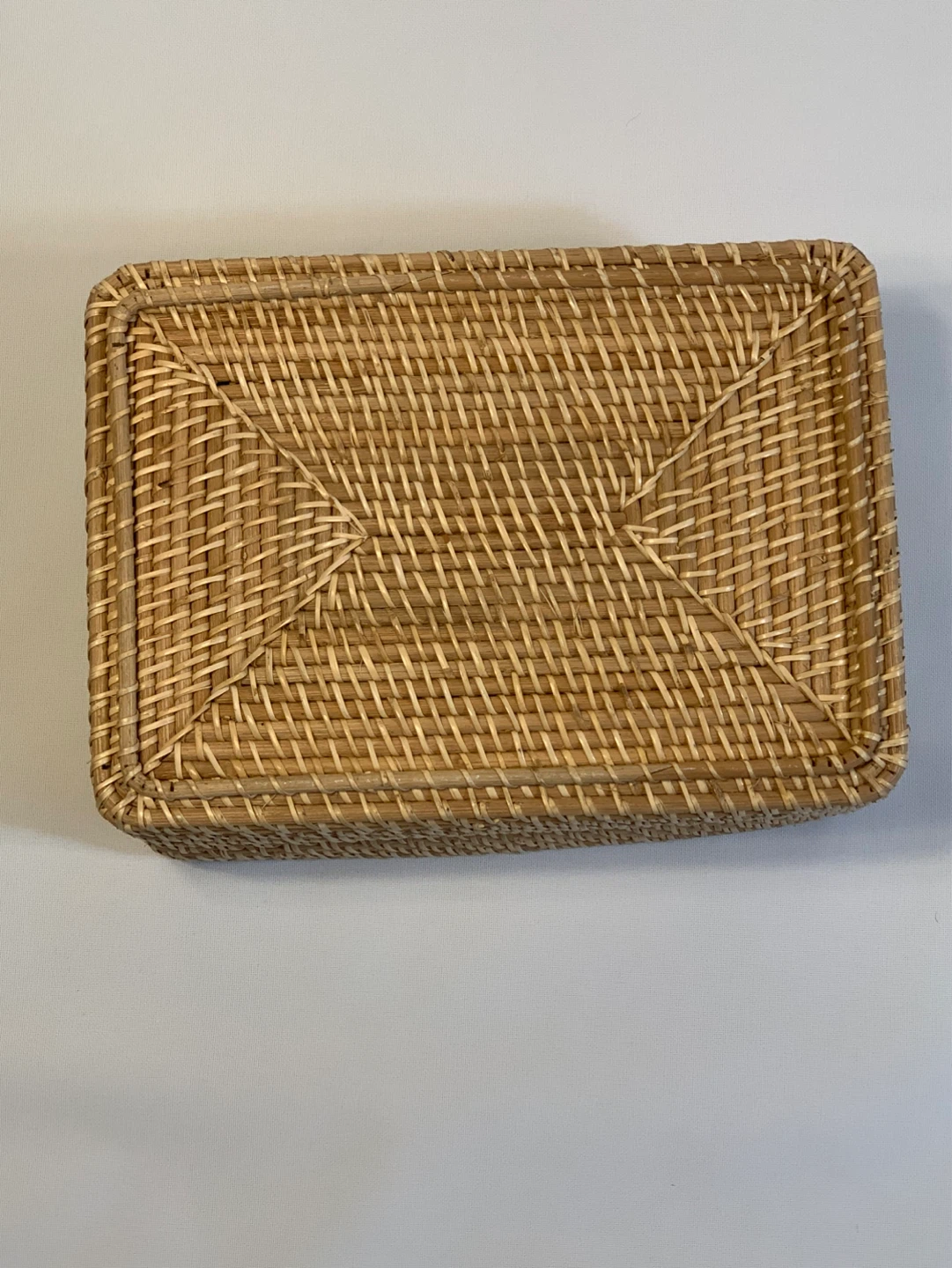 Woven Rattan Rectangular Basket - photo 3