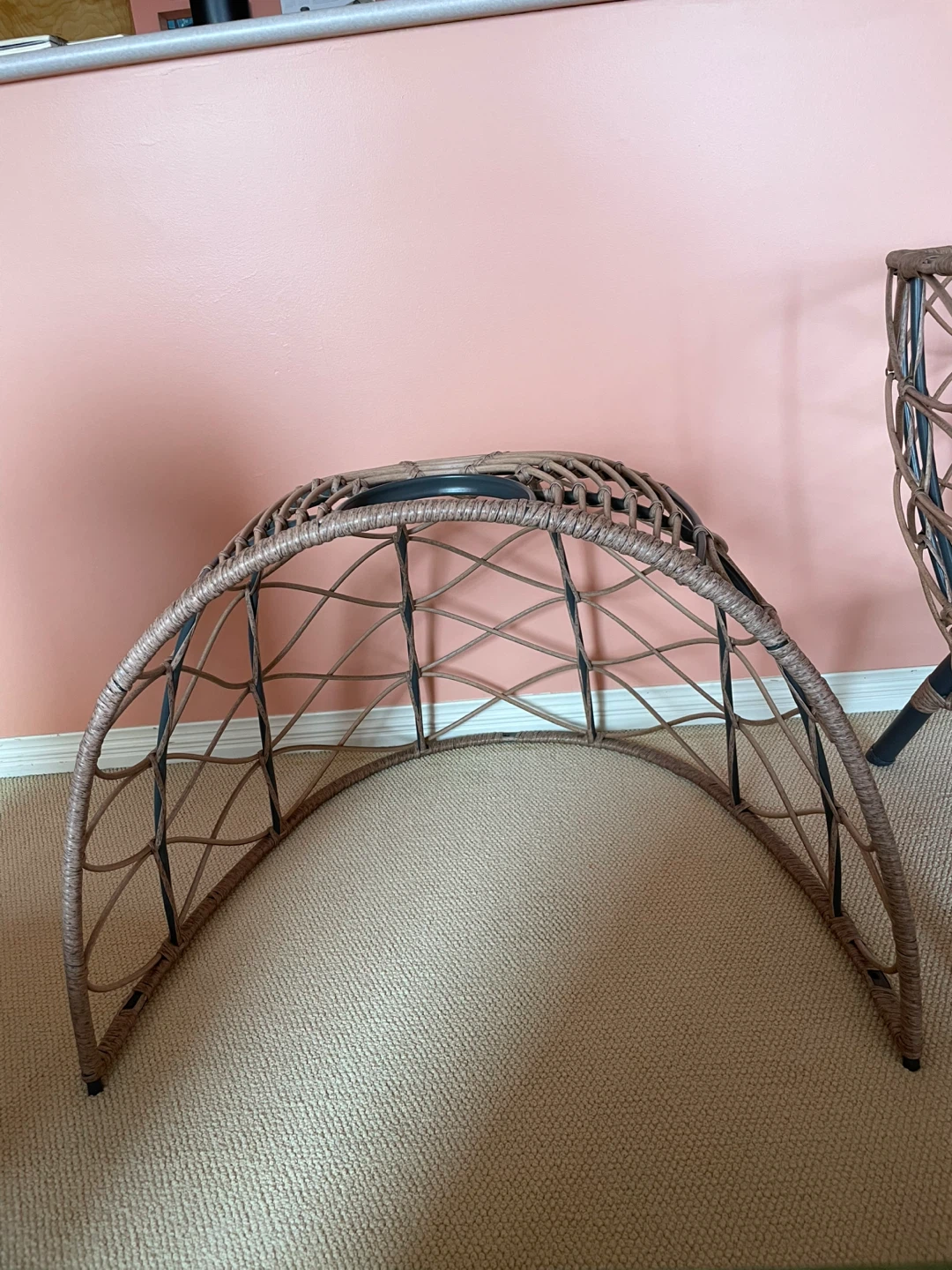 Wicker Egg Chair with Cushion and Hardware - photo 3