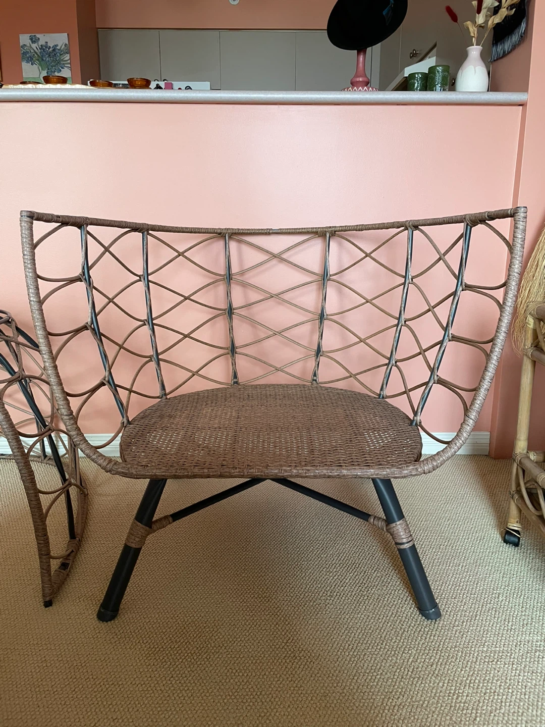 Wicker Egg Chair with Cushion and Hardware - photo 2