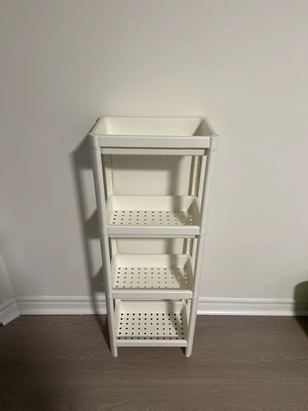 IKEA plastic storage shelf