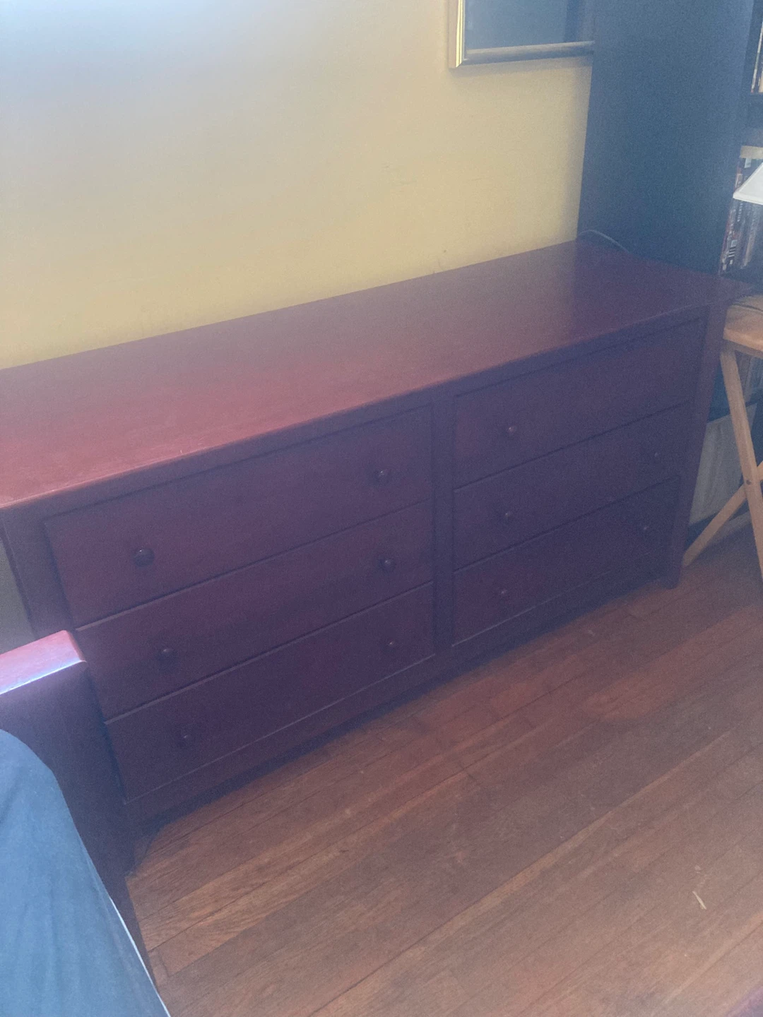 Dark Red Wooden Bedroom Furniture