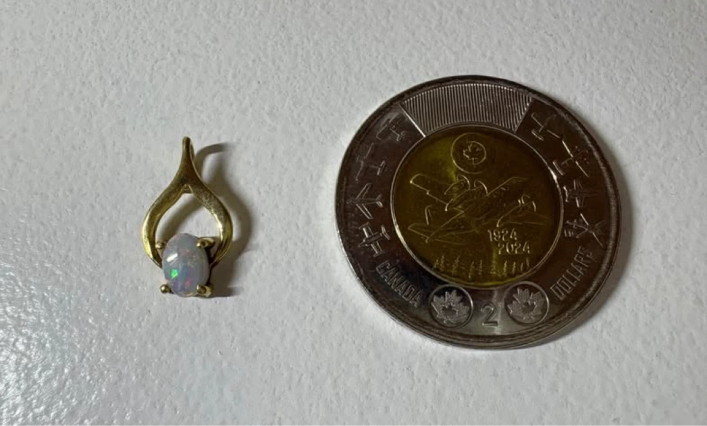 18k Gold Opal Pendant - photo 2