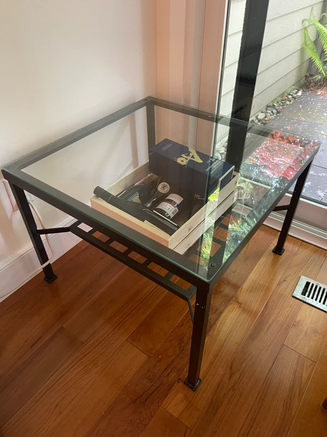 Glass and Metal Coffee Table - photo 2