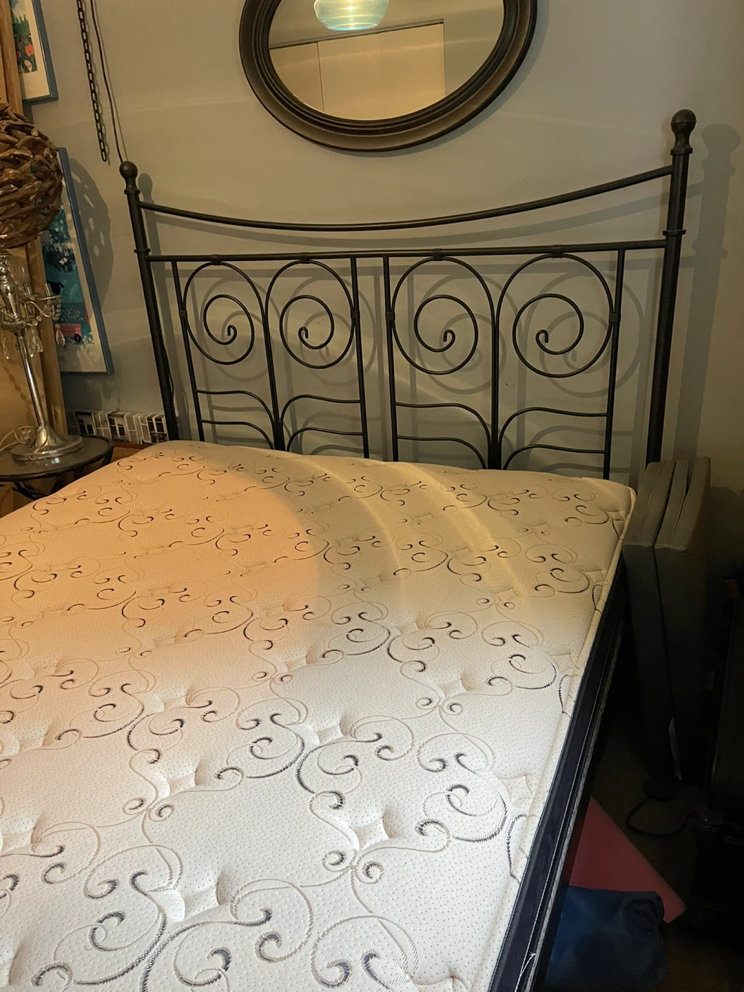 Queen Size  bed frame and Mattress - photo 3
