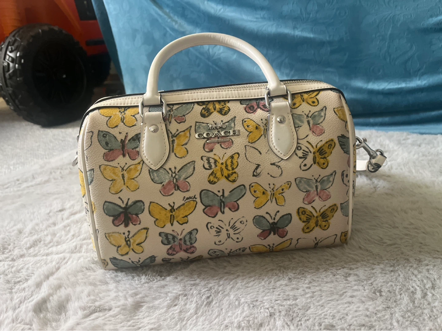 Coach Butterfly Print Satchel Bag
