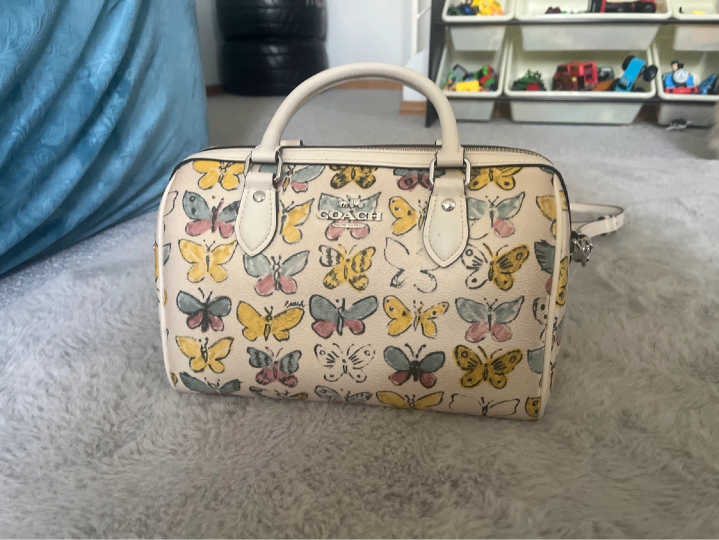 Coach Butterfly Print Satchel Bag - photo 2