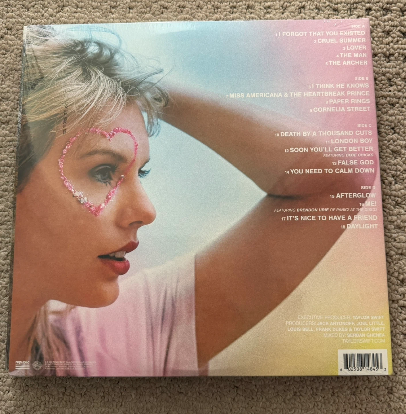 Taylor Swift Lover 2 LP Vinyl Album - photo 2