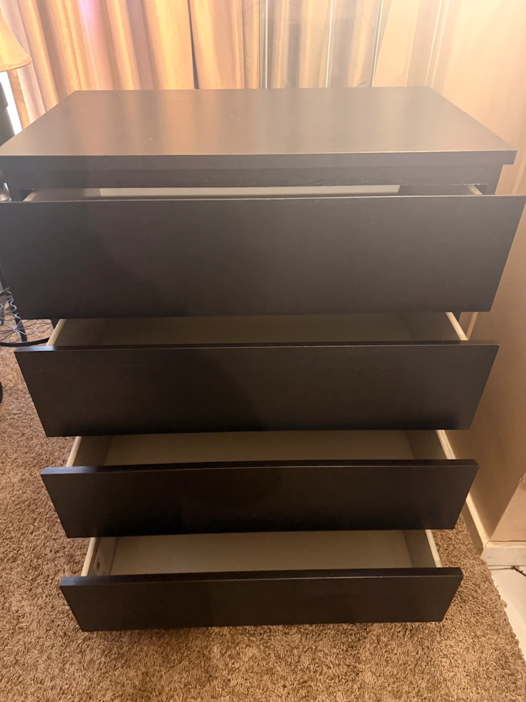 IKEA Malm 4-drawer chest - Black-brown - photo 3