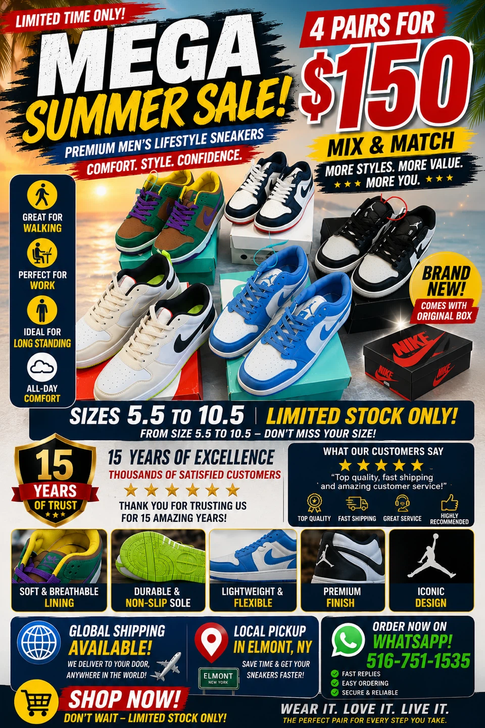 🔥4 for $150- Mega Sale on NEW NIKE SNEAKERS