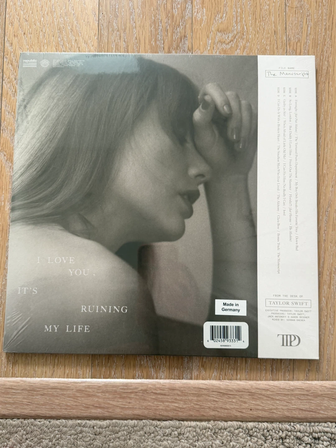 Taylor Swift The Tortured Poets Department Vinyl Record - photo 2