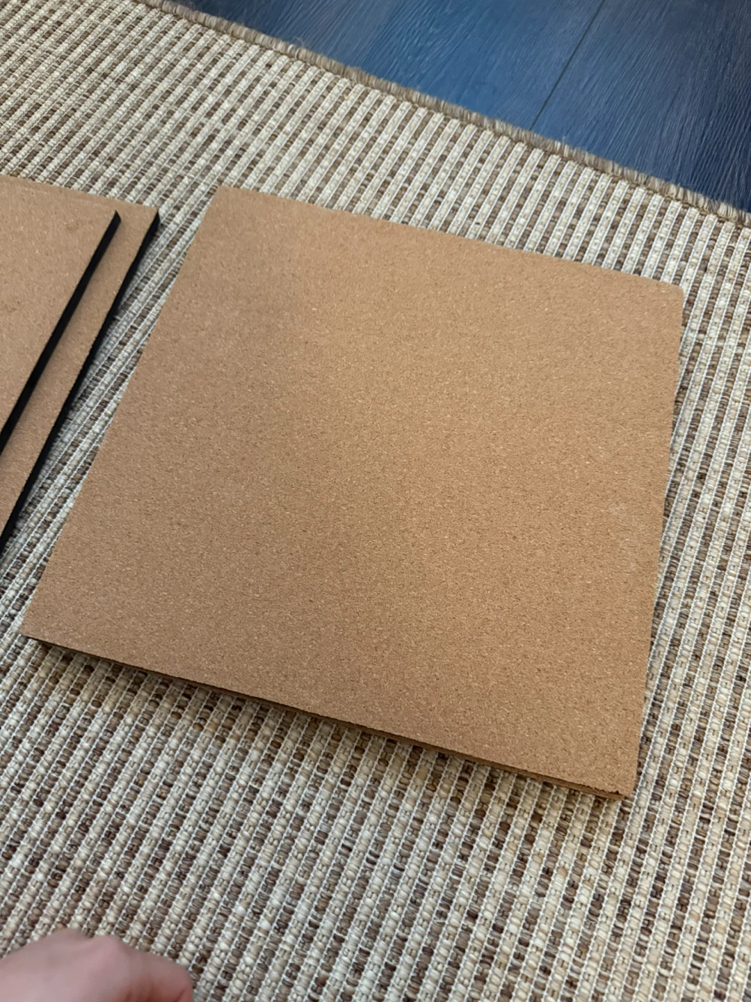 Set of 4 Brown Square Cork Foam Board - photo 4