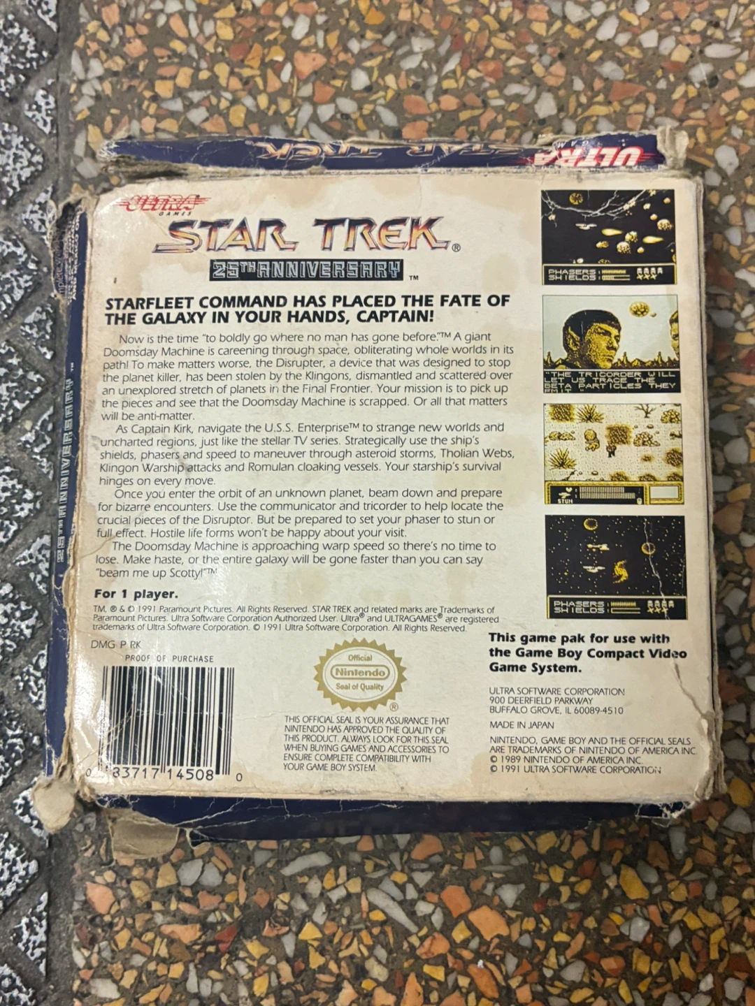Star Trek 25th Anniversary Game Boy Game - photo 3