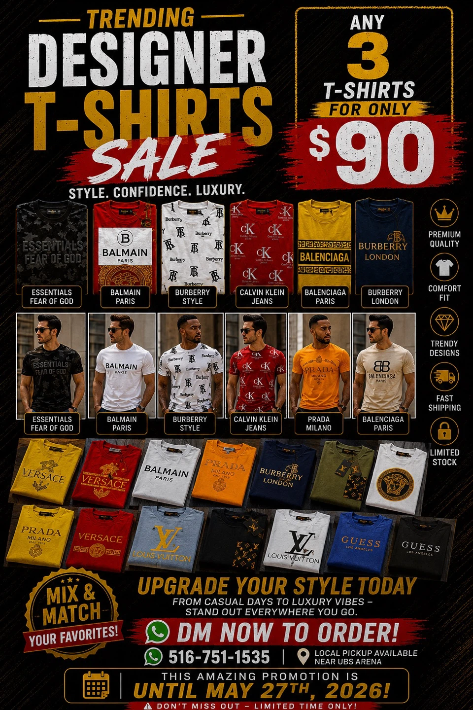Designer T-Shirts Sale - Mix & Match Any 3 for $90 - photo 3