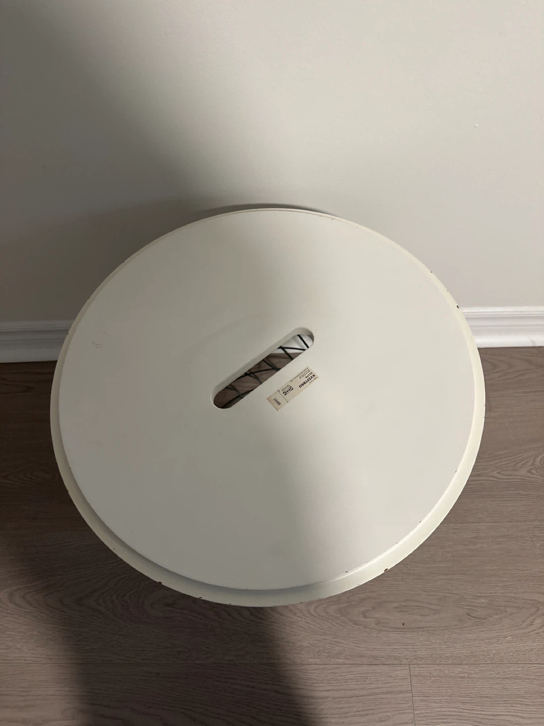 IKEA Wire Basket Side Table with White Lid - photo 3
