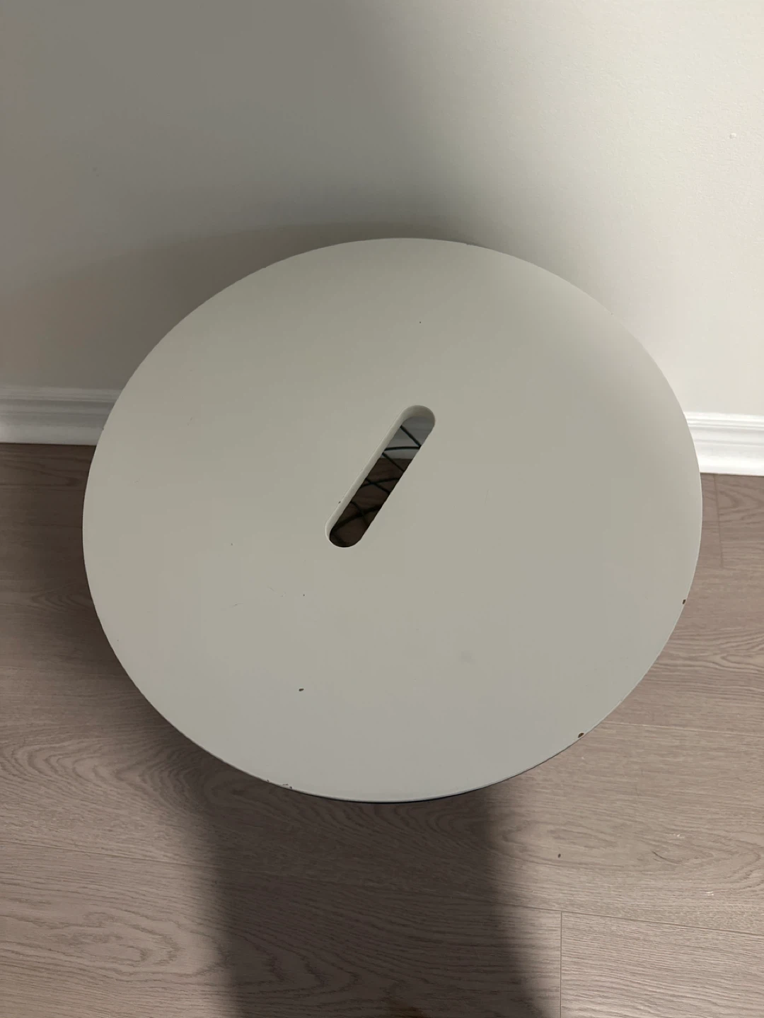 IKEA Wire Basket Side Table with White Lid - photo 2