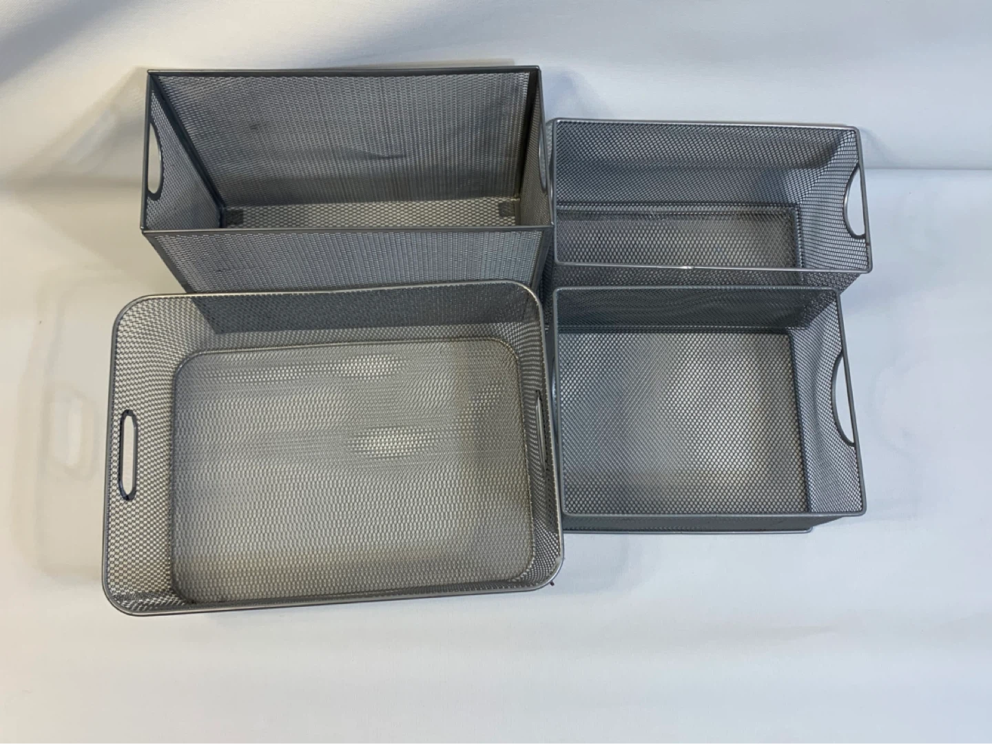 Set of 4 Metal Mesh Storage Baskets - photo 4