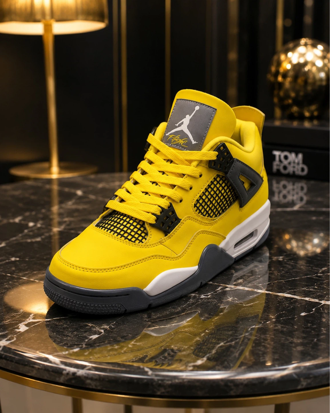 Air Jordan 4 Yellow Sneakers