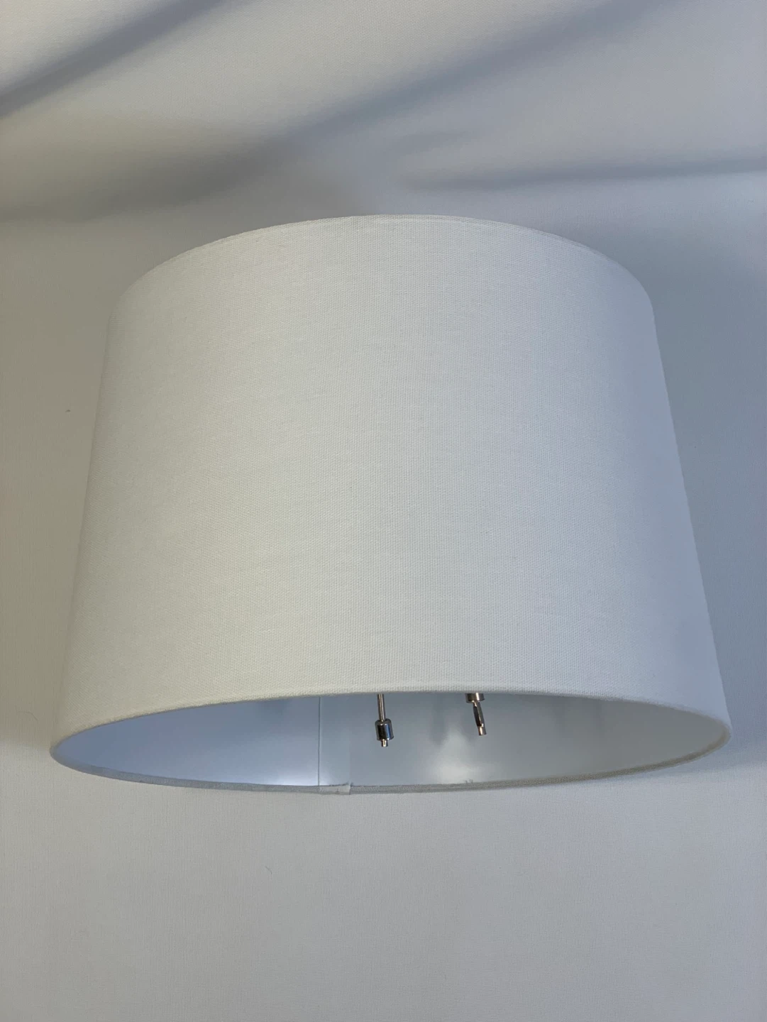 Large White Drum Lamp Shade - photo 2