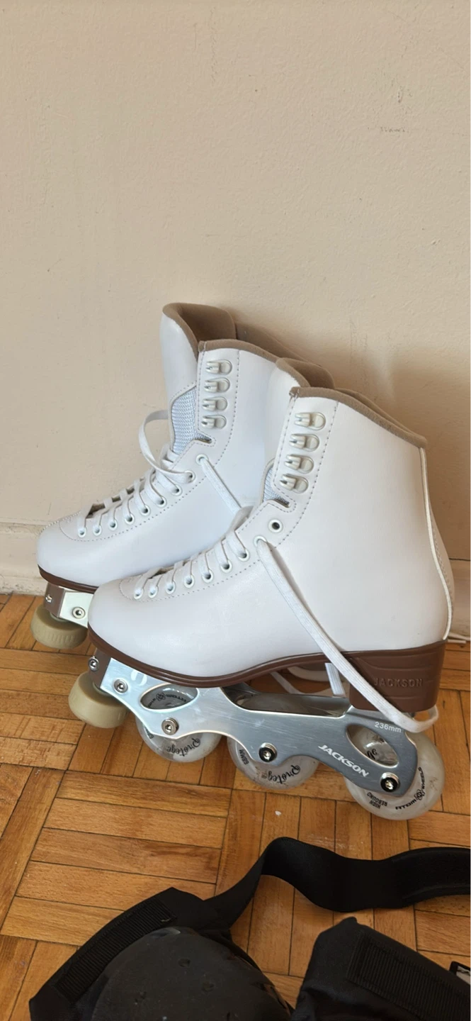 Jackson Rollerblades with Bauer Helmet OMID Protective Gear Rale - photo 2