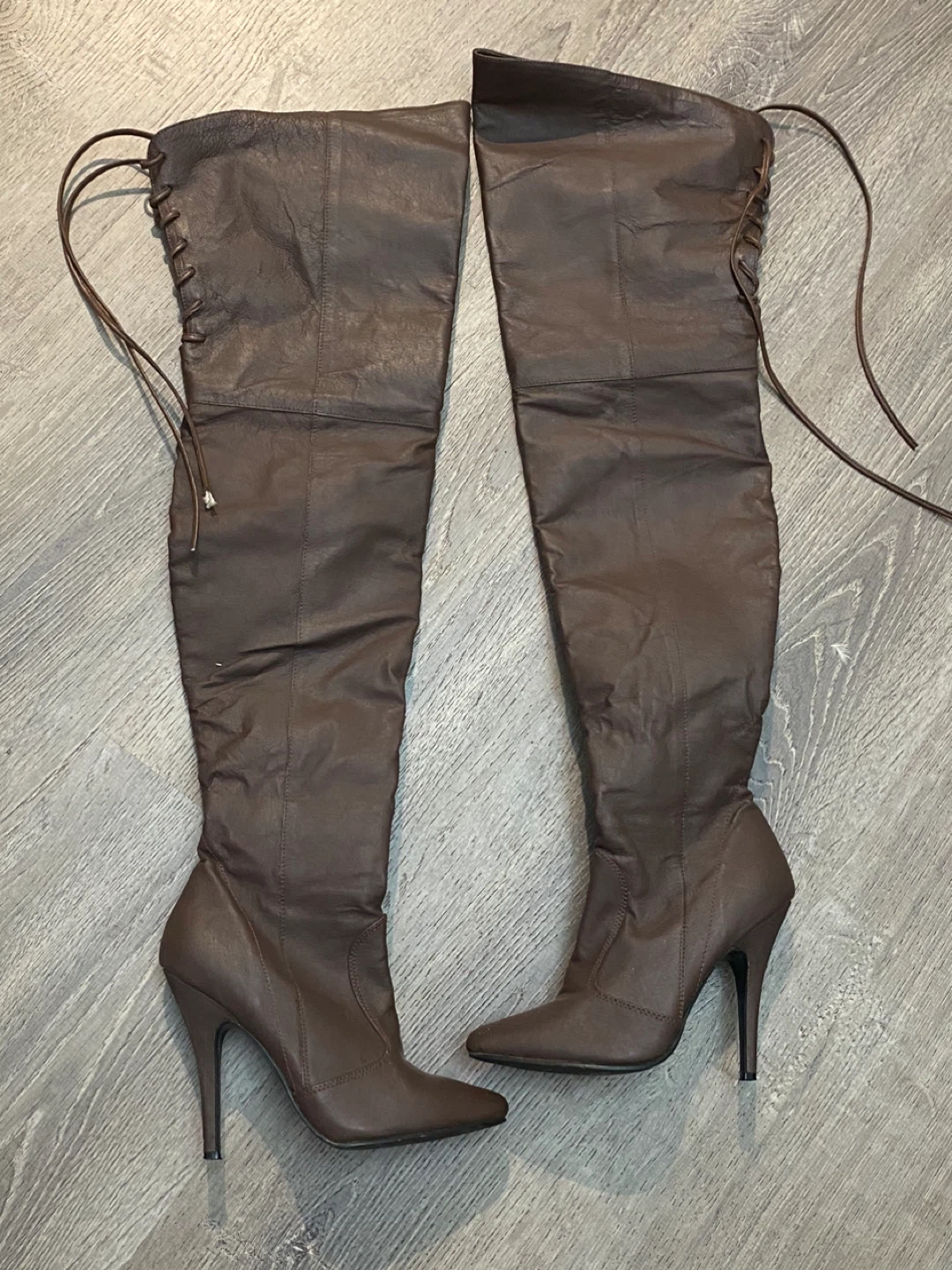 Thigh high women’s boot brown S6