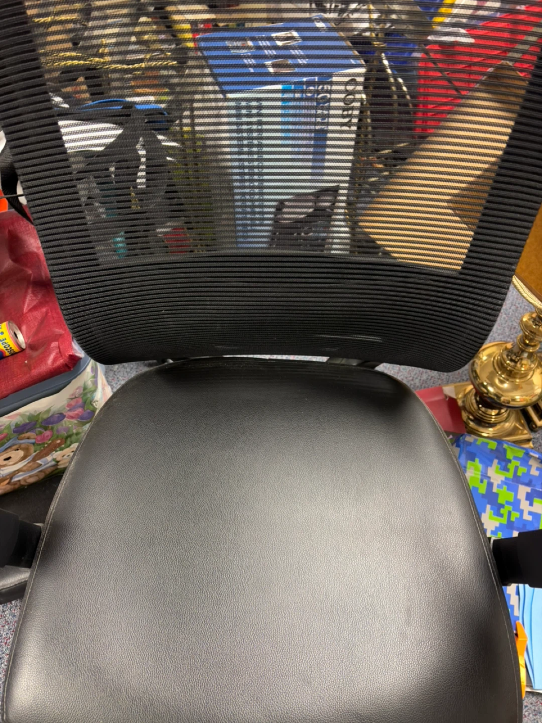 Office Chair - Black Faux Leather - photo 3
