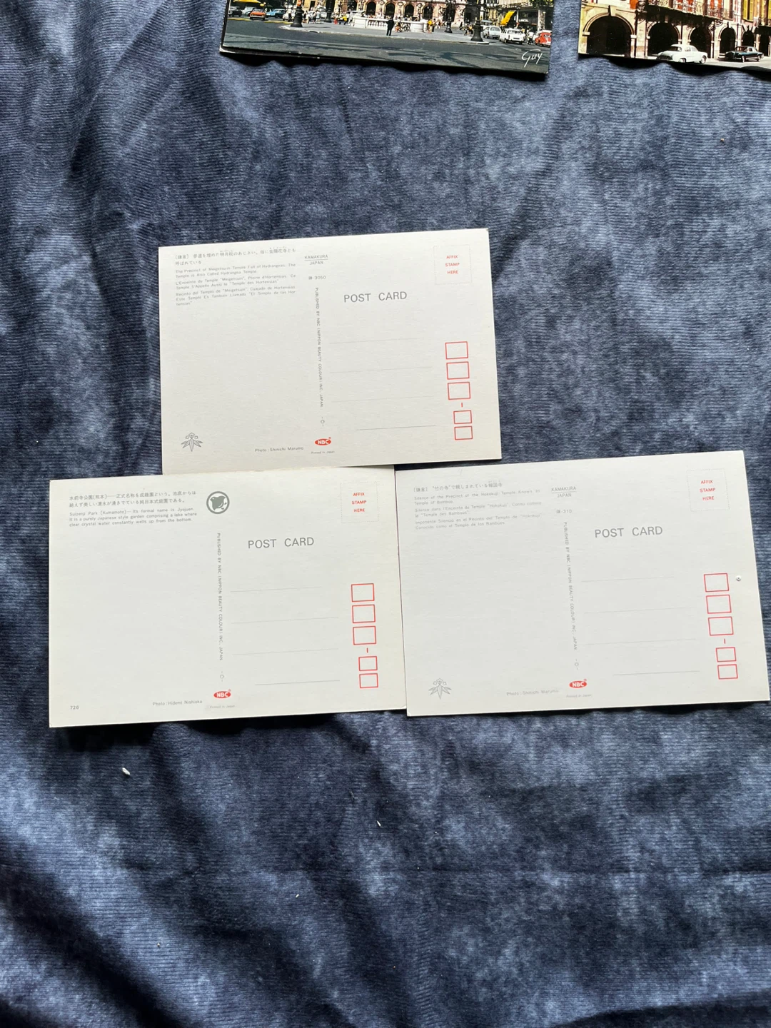 Set of 3 Japanese Garden Postcards - photo 4