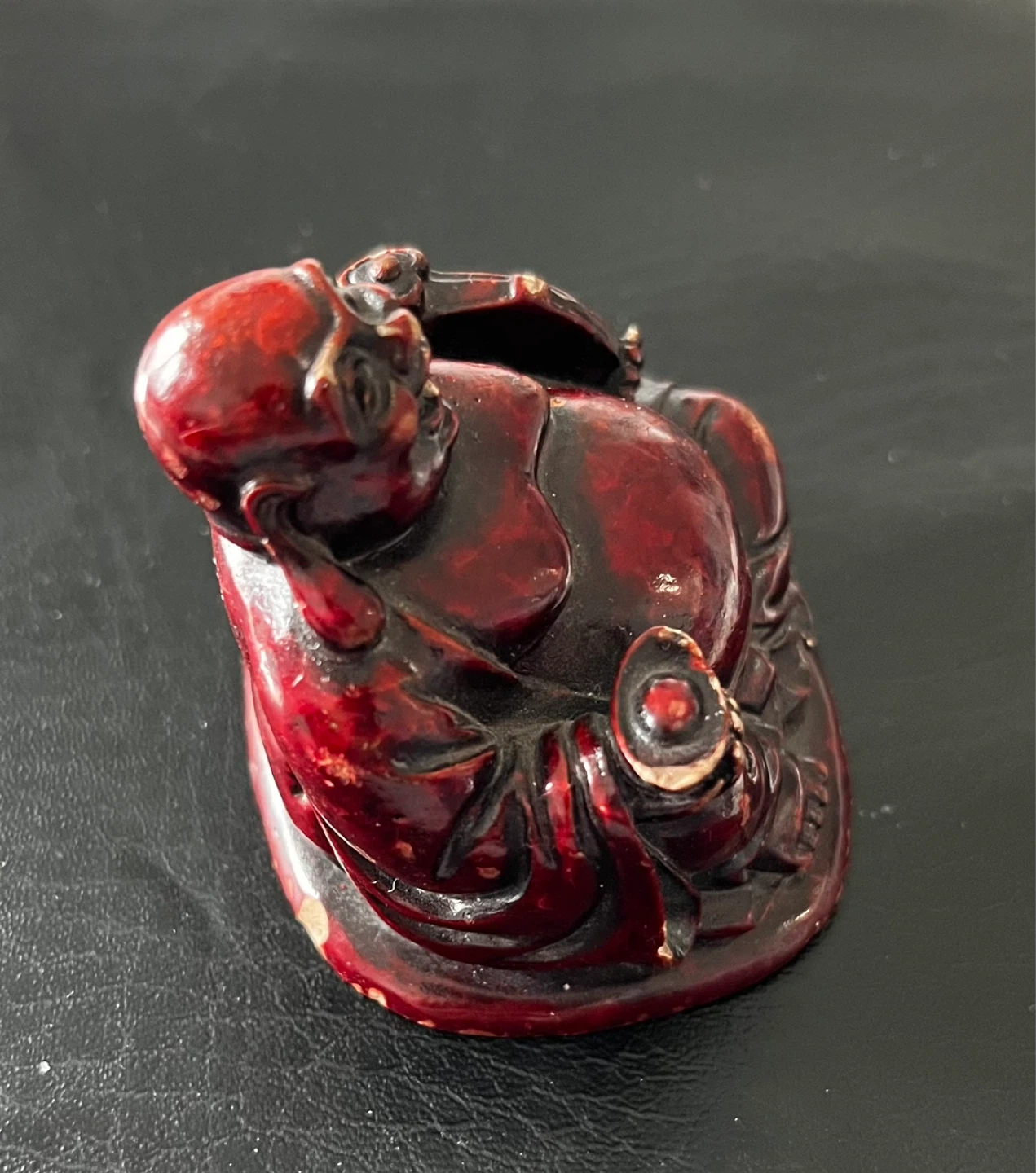 Red Laughing Buddha Figurine - photo 4
