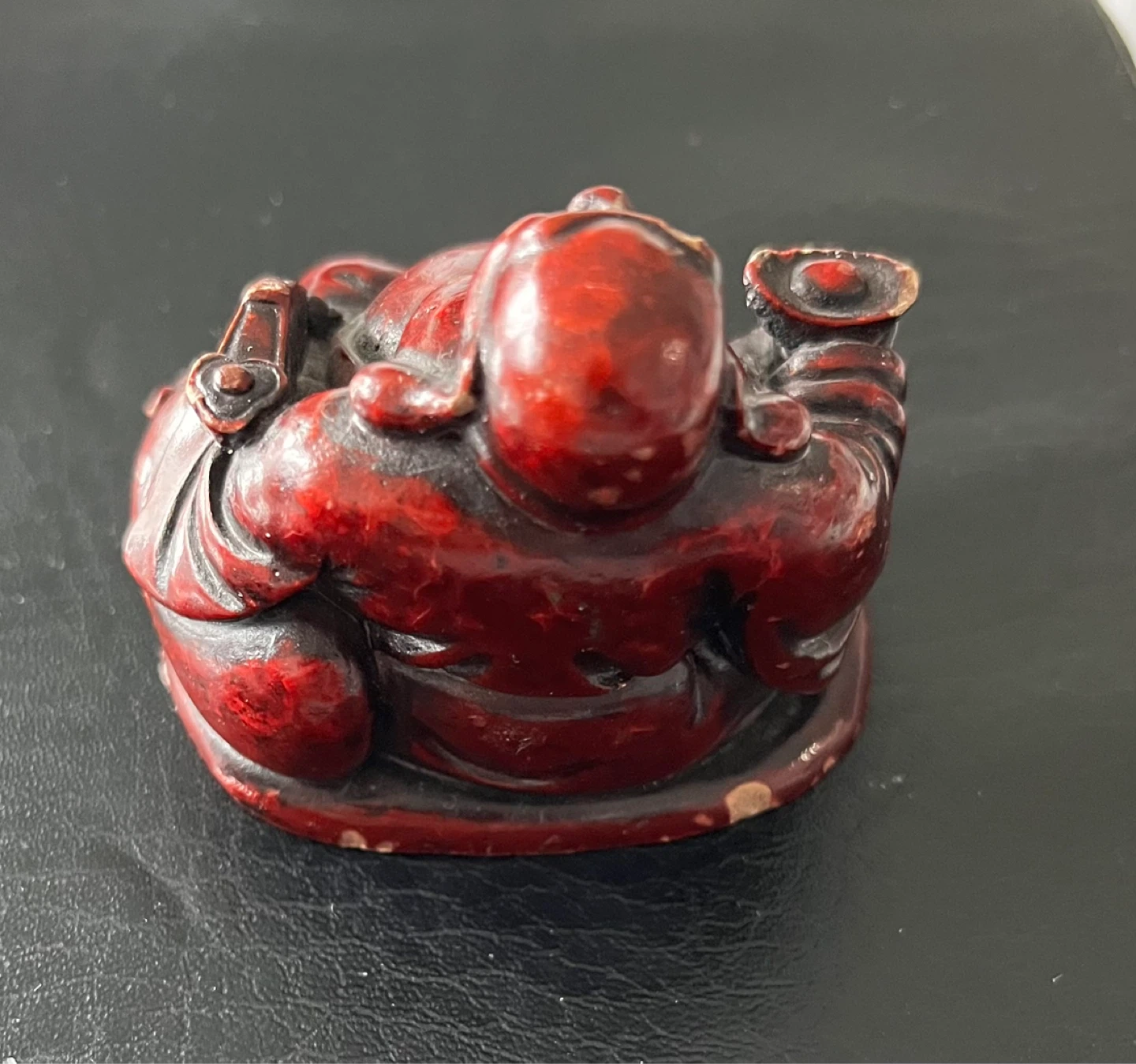 Red Laughing Buddha Figurine - photo 2
