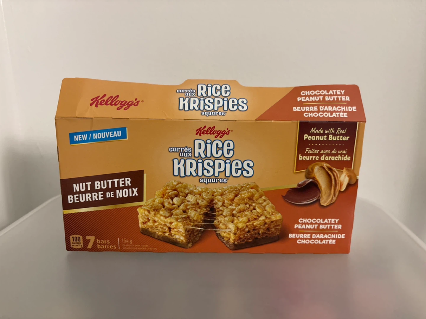 Unboxed Kellogg Rice Krispies penut Chocolatey Peanut Butter Bar