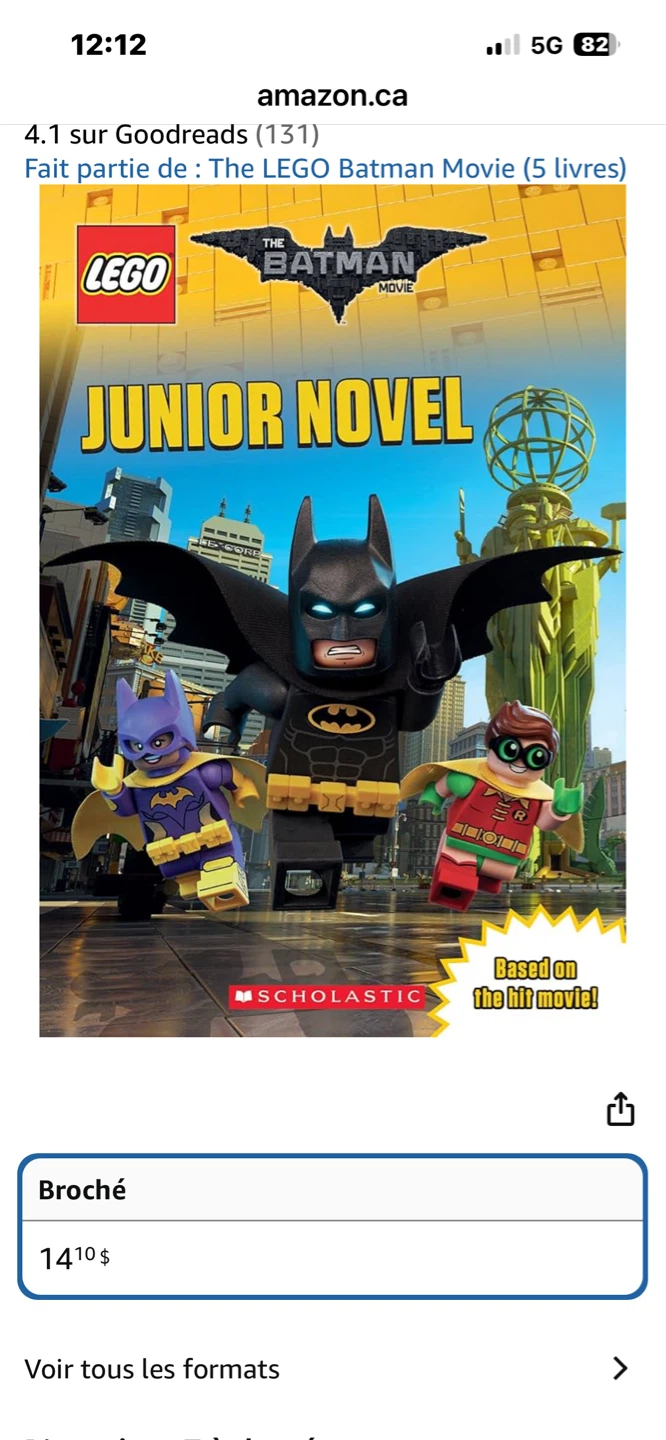 The LEGO Batman Movie Junior Novel