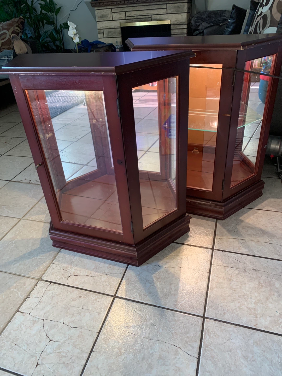 Wooden Curio Display Cabinet - photo 2
