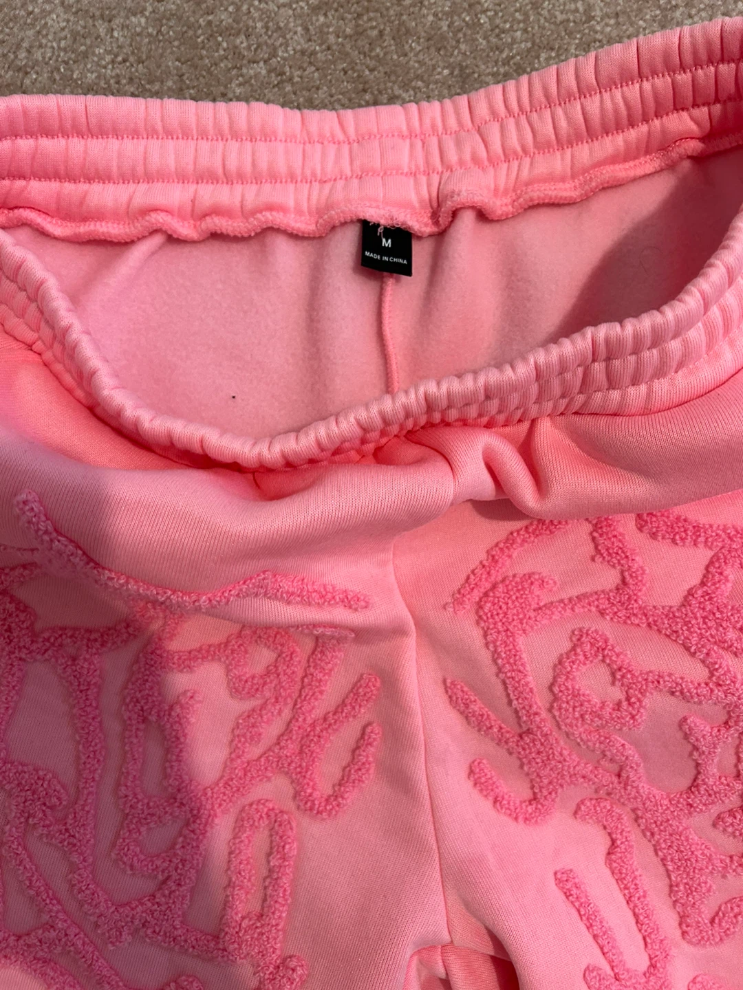 Pink Spiderweb Sweatpants Size M - photo 2
