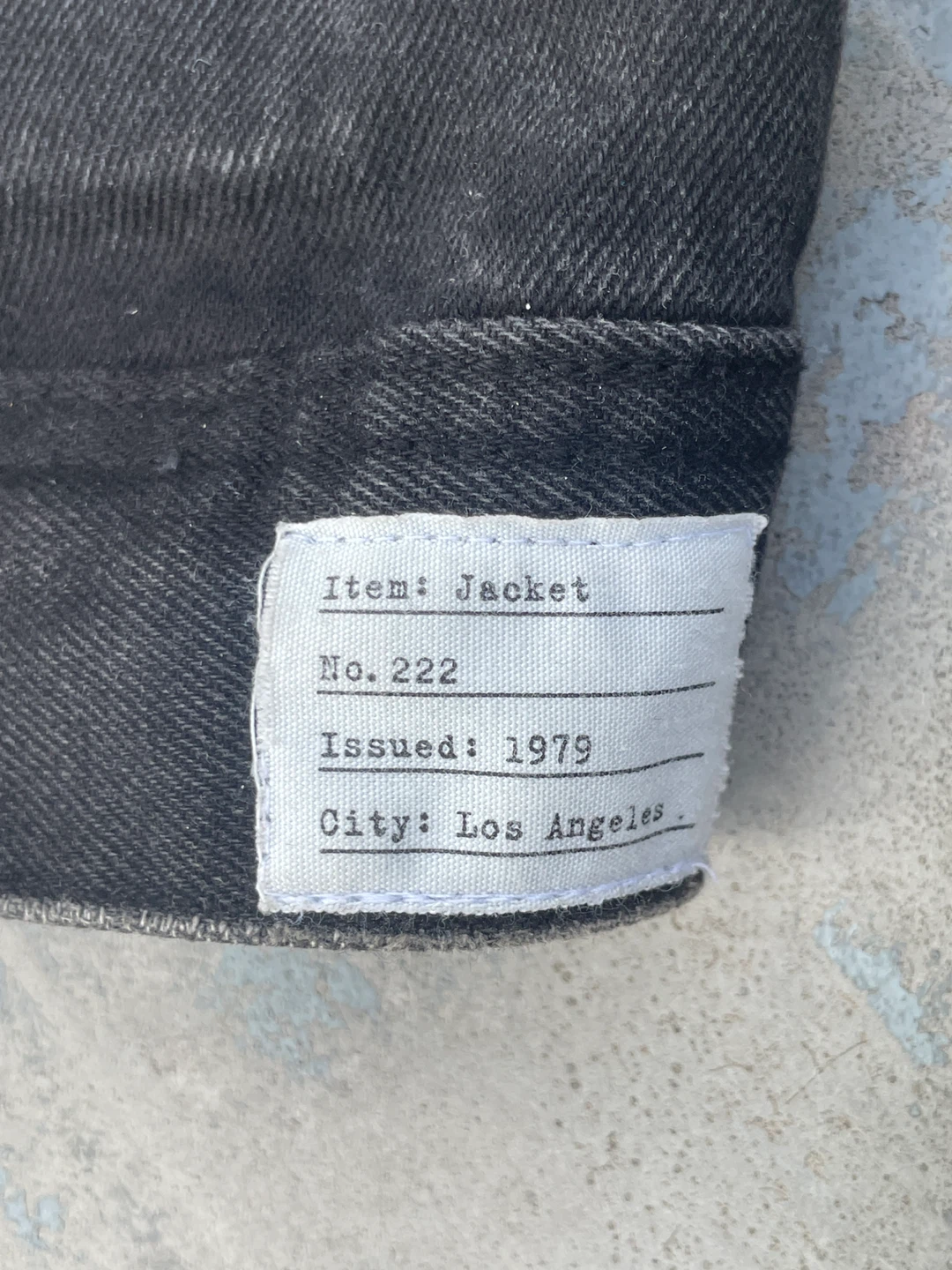 ADAM LAPINE Black Washed Denim Jacket - photo 3