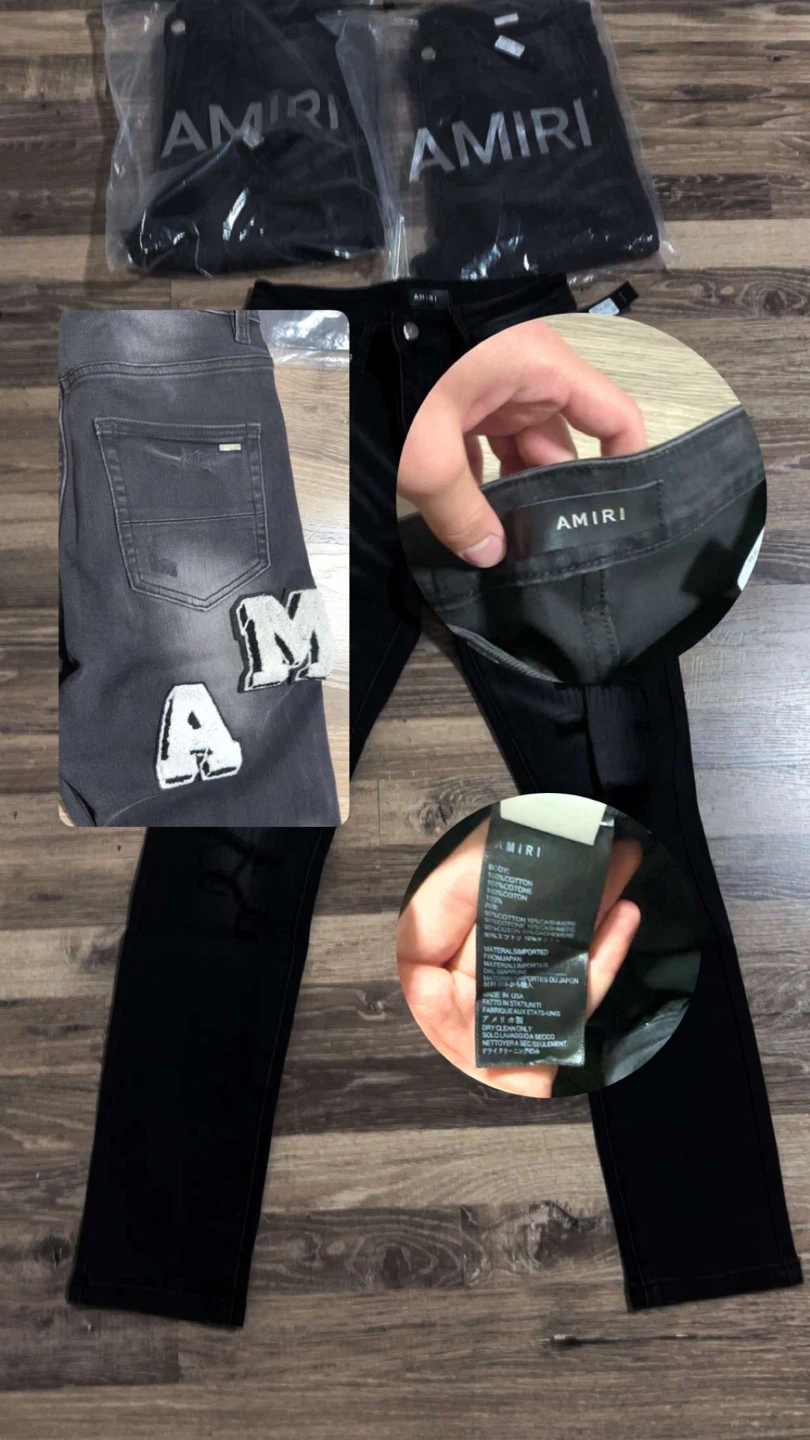 Amiri Leg Logo Jeans Slim Fit - photo 2