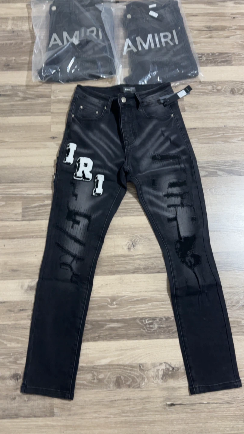 Amiri Leg Logo Jeans Slim Fit