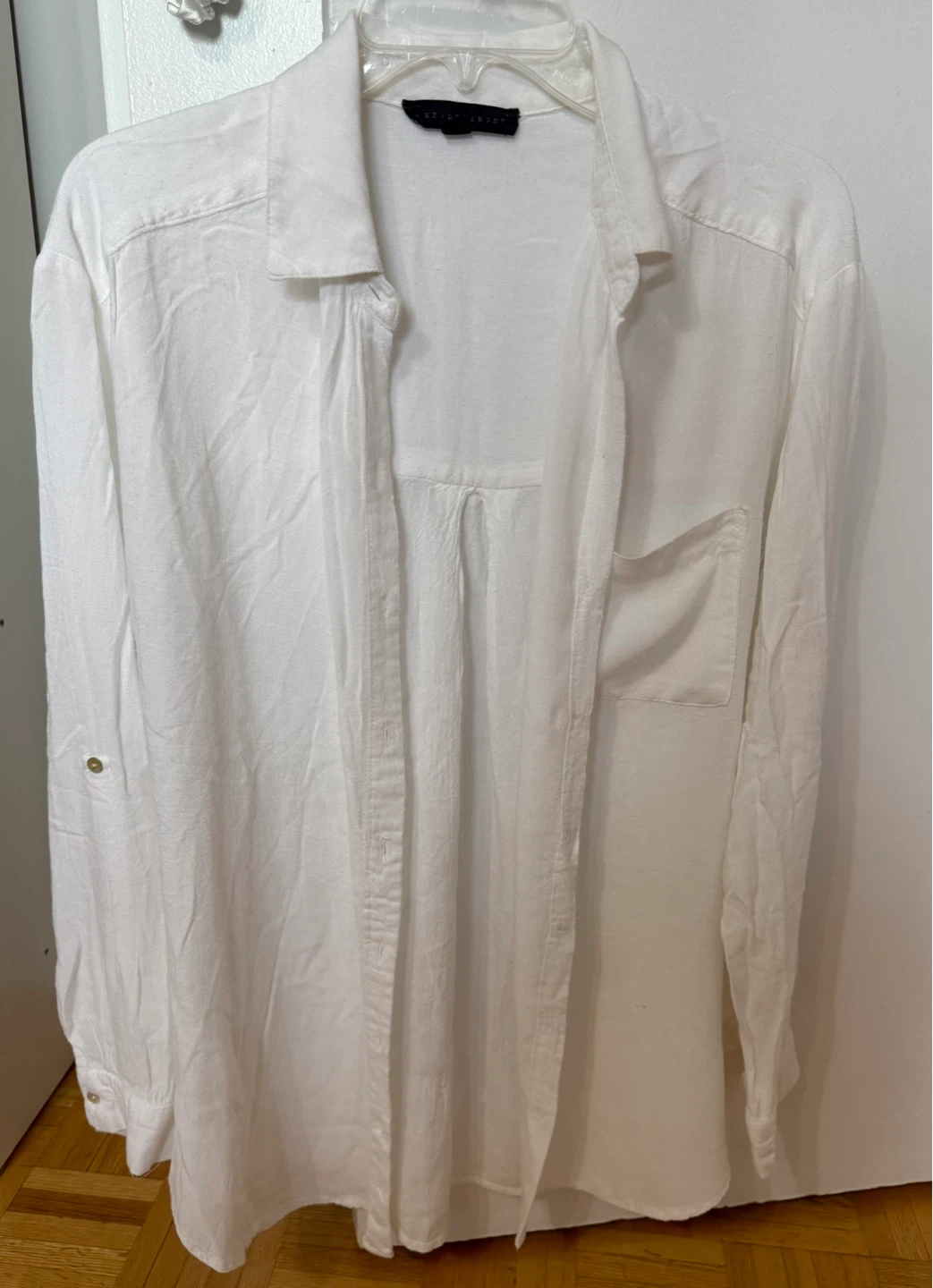 Jane + Delancy White Button-Up Shirt - Size S