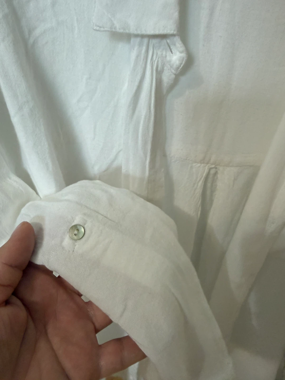 Jane + Delancy White Button-Up Shirt - Size S - photo 4