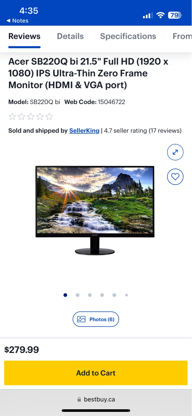 Acer SB220Q Bi 21.5” Monitor - photo 5