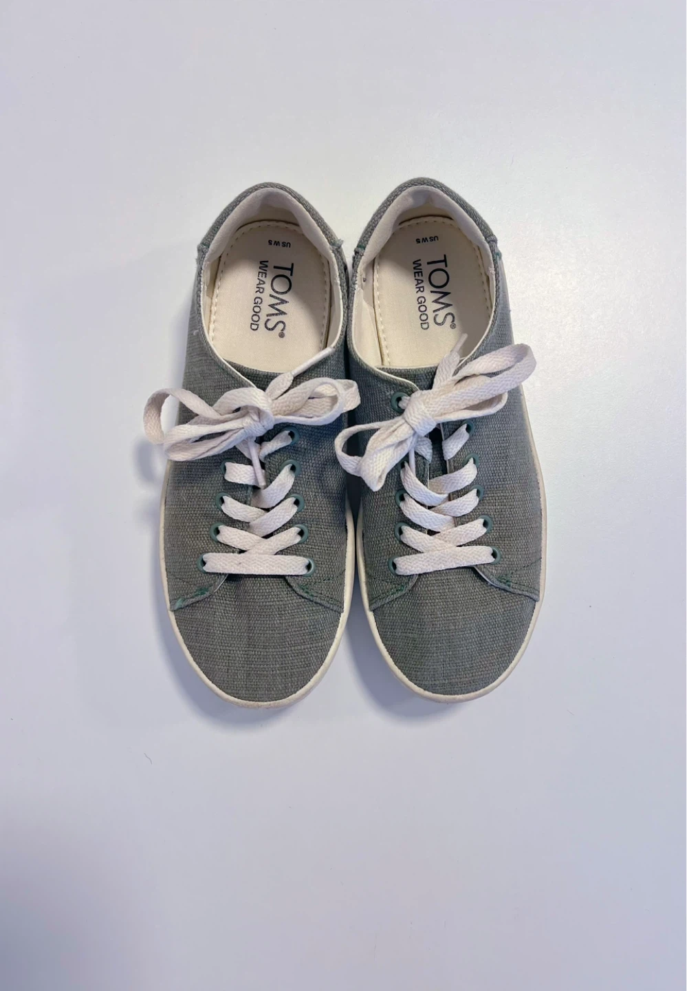 TOMS "WEAR GOOD" Canvas Sneakers - Size US W 5 (Set of 2 Colors) - photo 2