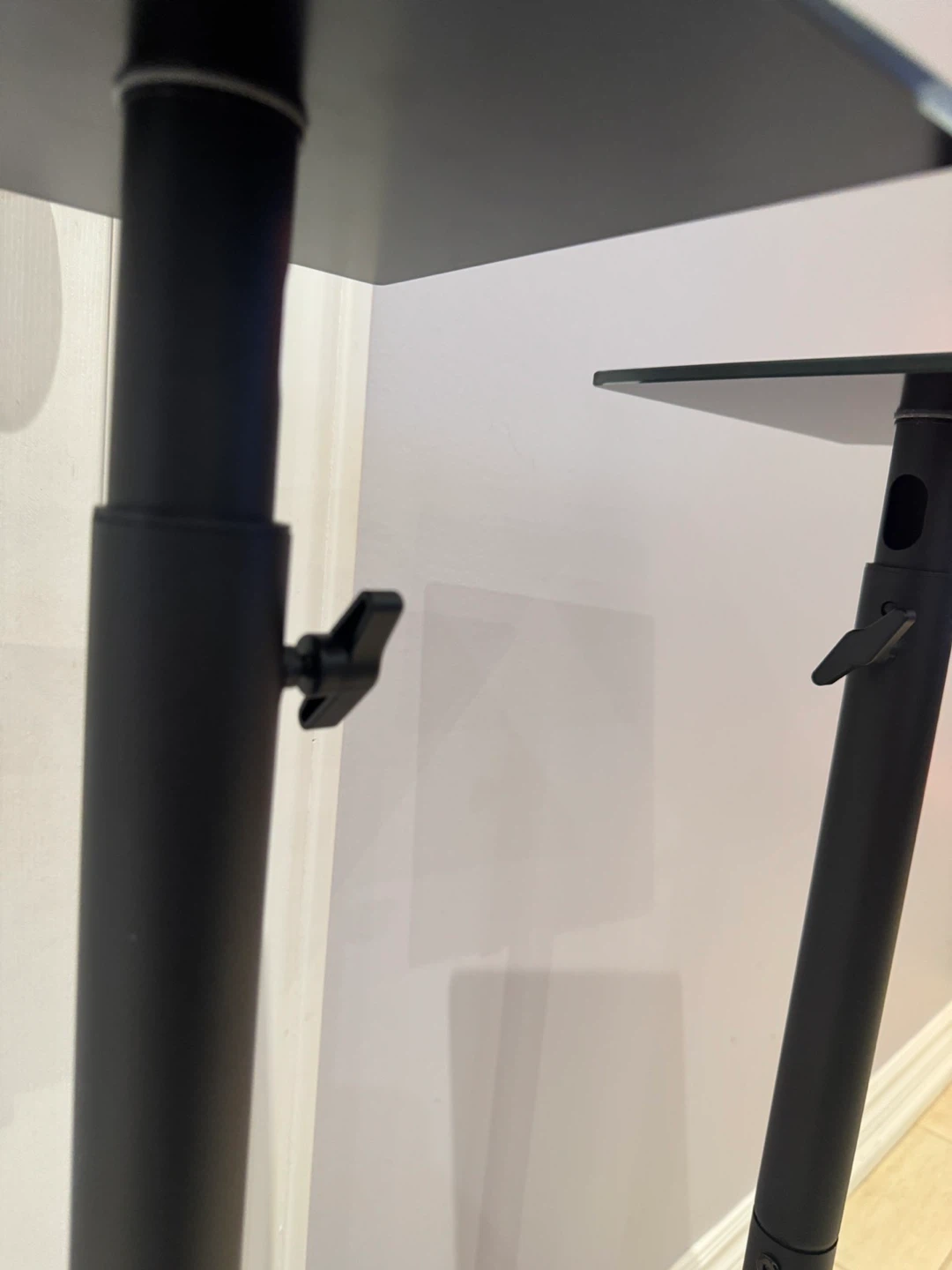 Adjustable Glass Top Speaker Stands (Pair) - photo 4