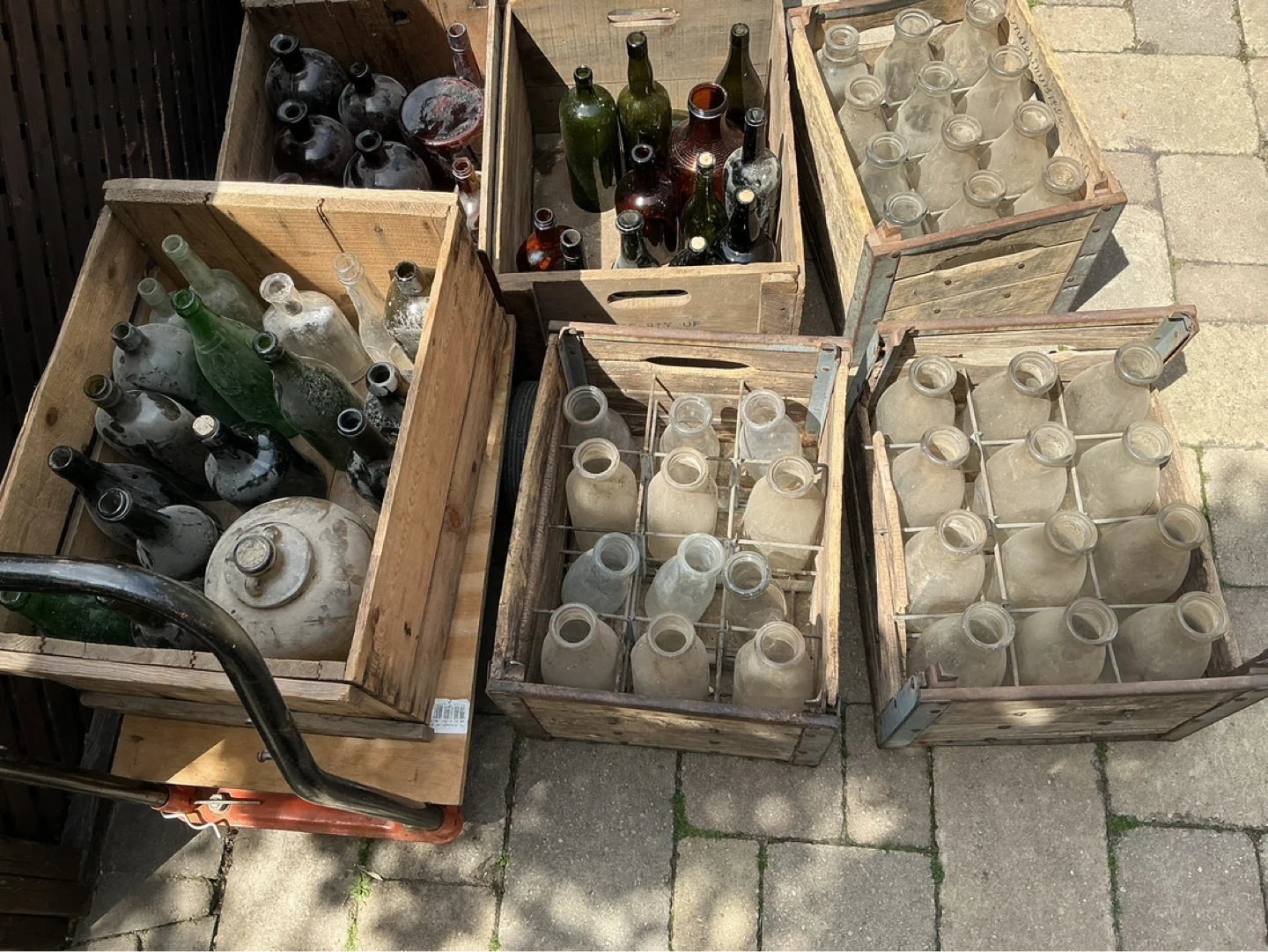 Lots o’ Antique Bottles & Crates !