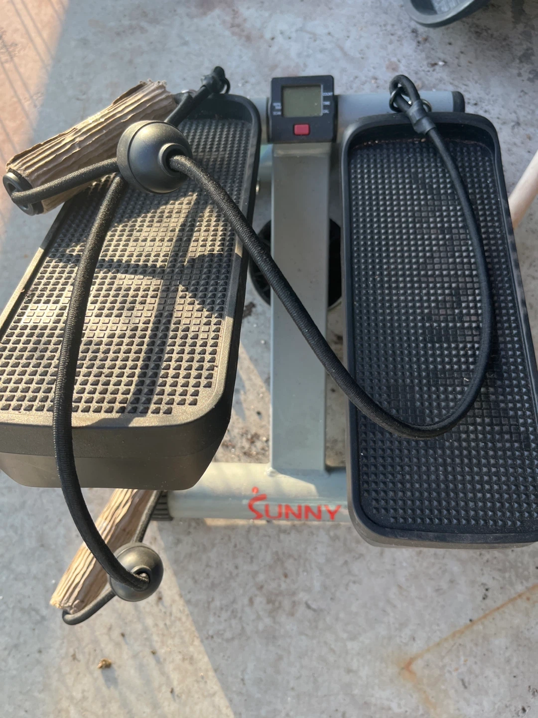 Sunny Health & Fitness Stepper Machine with Resistance Bands