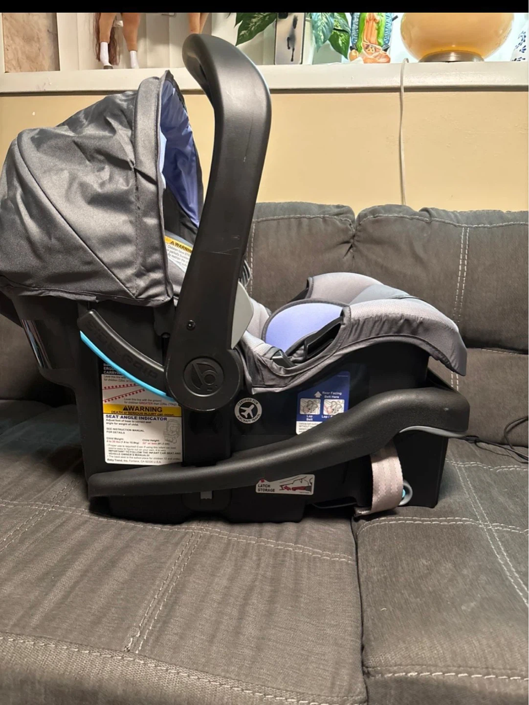 Baby Carrier Car Seat with Canopy and Base