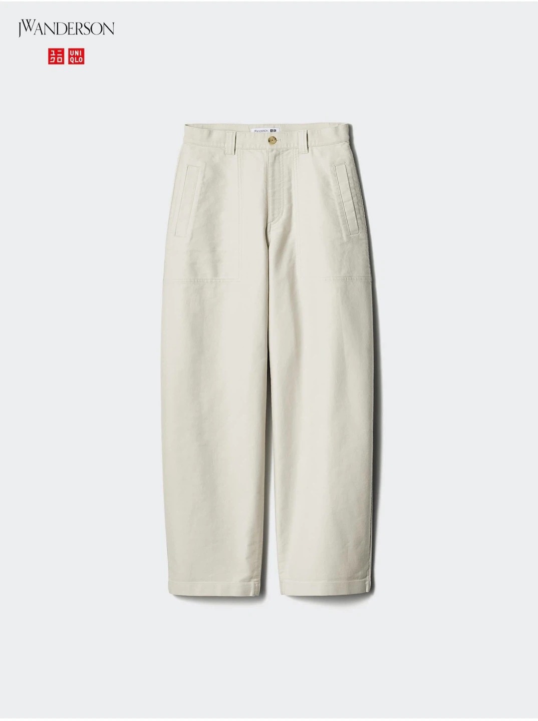 UNIQLO JW Anderson Wide Fit Work Pants Natural Size 0