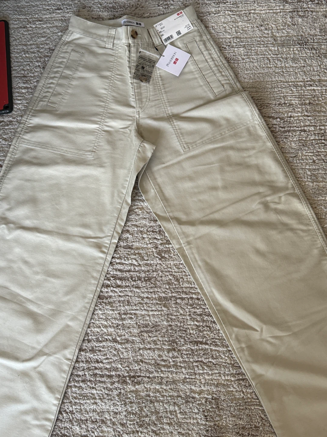 UNIQLO JW Anderson Wide Fit Work Pants Natural Size 0 - photo 2