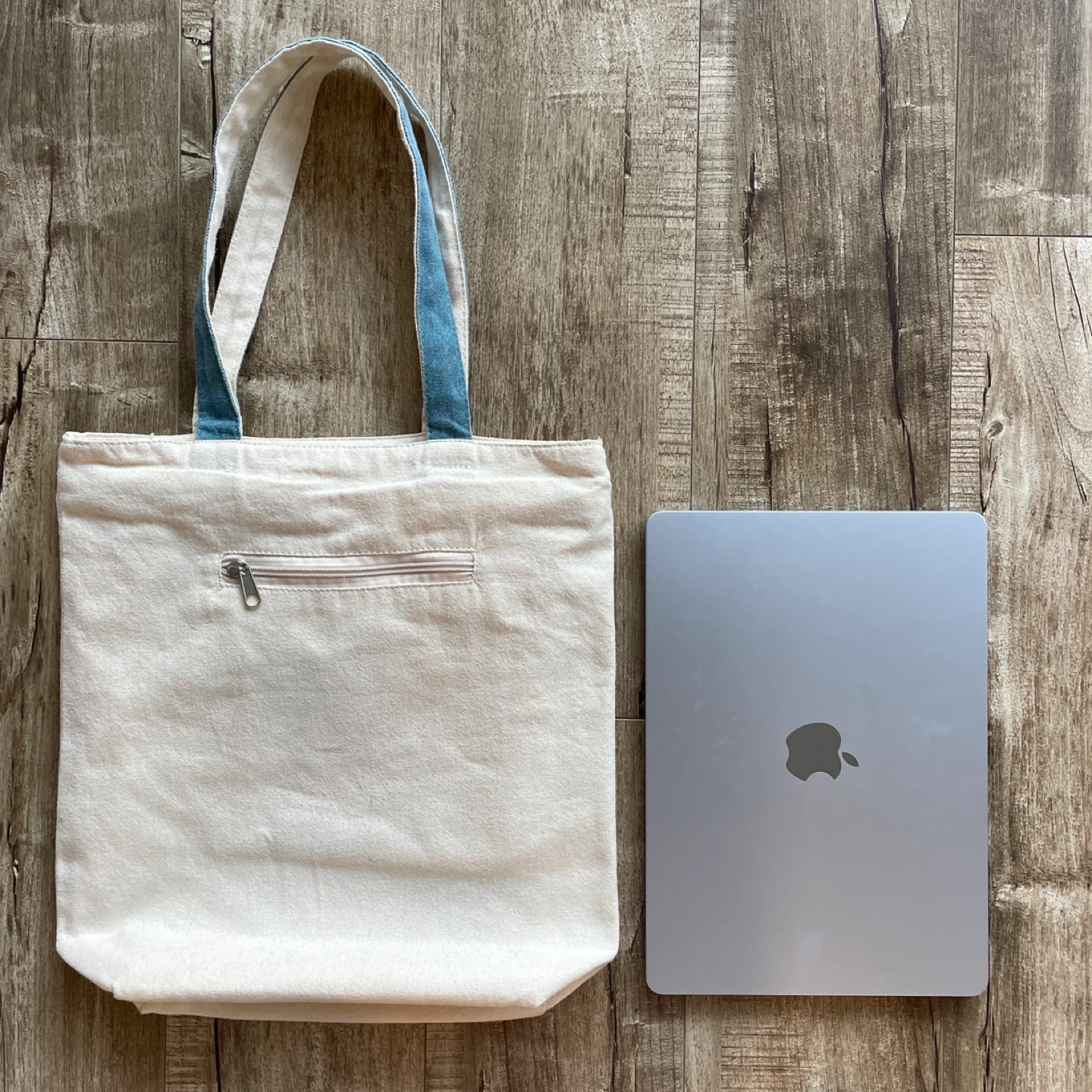 Japanese Dog Graphic Canvas Tote Bag with Zipper - photo 2