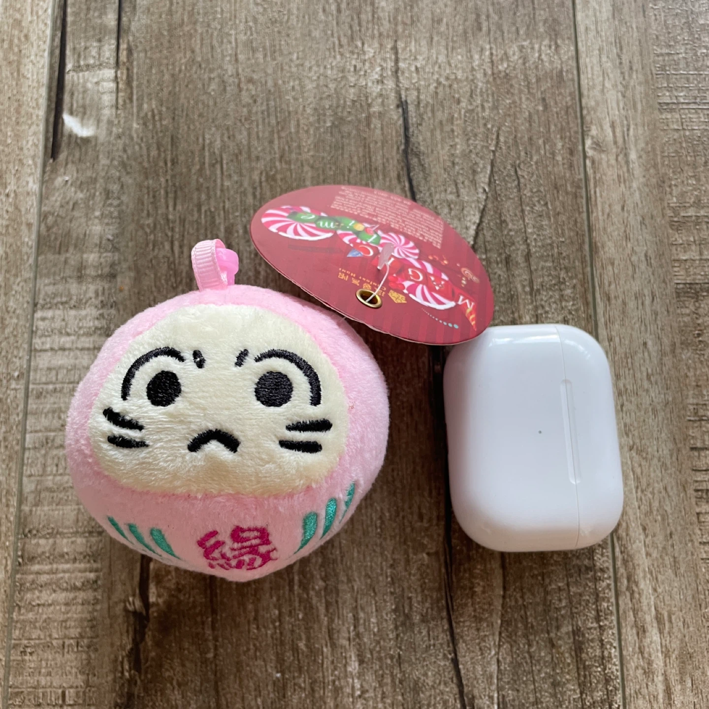 BRAND NEW 🥕 Pink Daruma Plush Charm